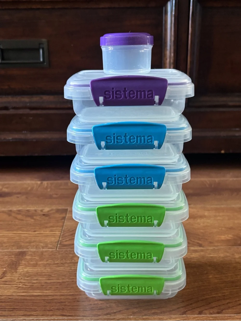Sistema Clear Food Storage Set snack size set of 7
